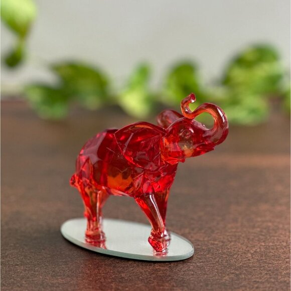 B. Jensen Red Diamond Elephant Figurine - Picture 2 of 11